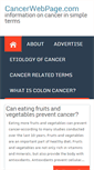 Mobile Screenshot of cancerwebpage.com